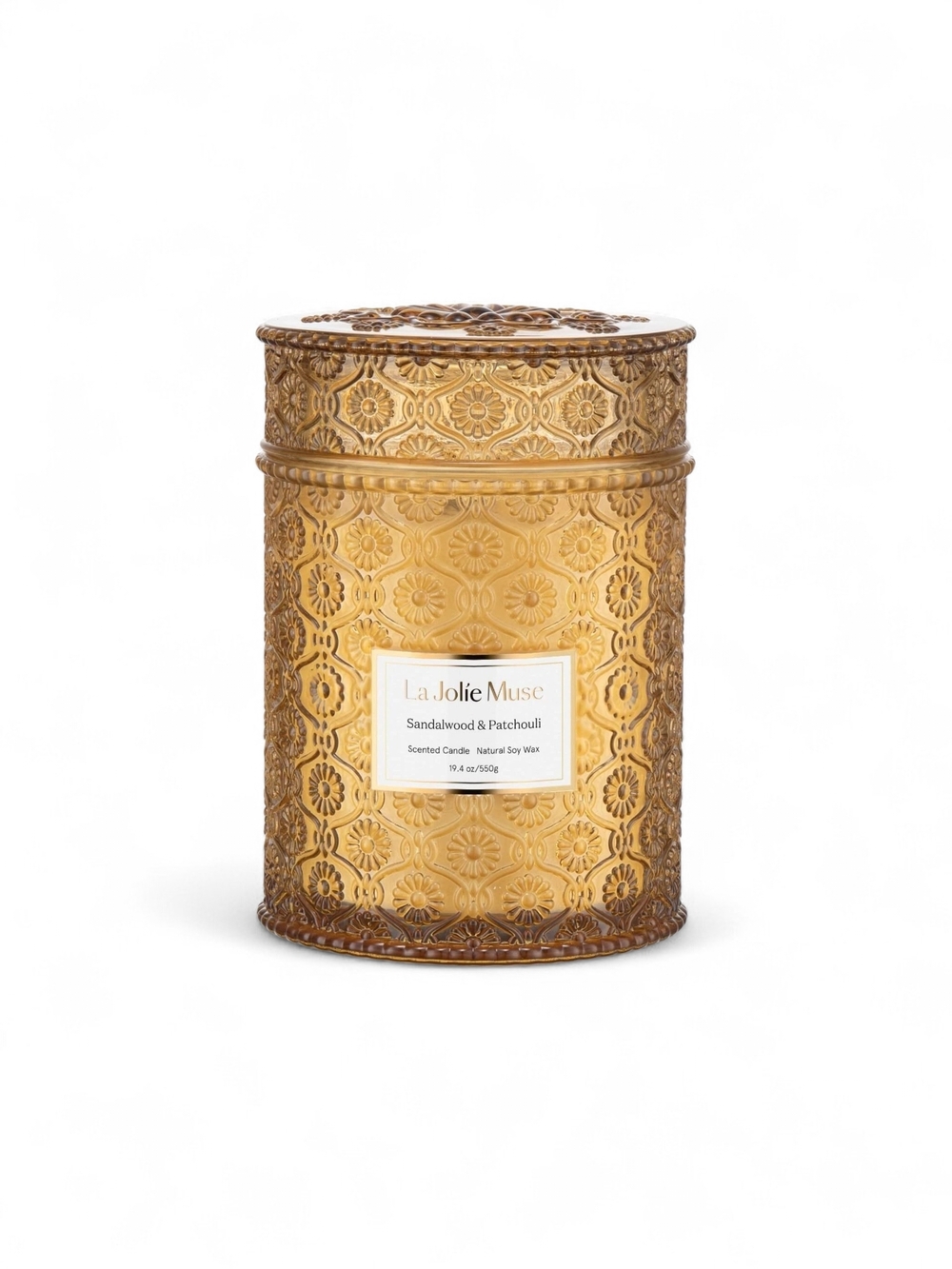 La Jolie Muse Sandalwood & Patchouli Decorative Gold Candle